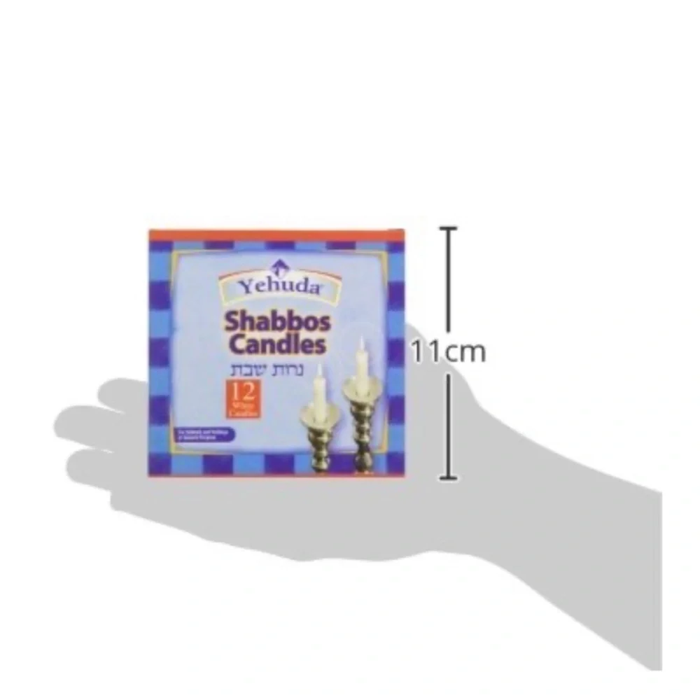 Yehuda 3 Hour Sabbath Candles White 12 CT 2 Packs